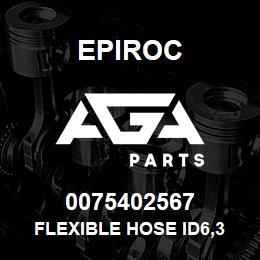 0075402567 Epiroc FLEXIBLE HOSE ID6,3 | AGA Parts