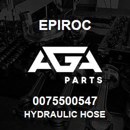 0075500547 Epiroc HYDRAULIC HOSE | AGA Parts