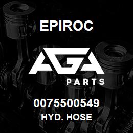 0075500549 Epiroc HYD. HOSE | AGA Parts