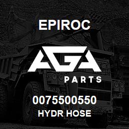 0075500550 Epiroc HYDR HOSE | AGA Parts