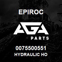 0075500551 Epiroc HYDRAULIC HO | AGA Parts