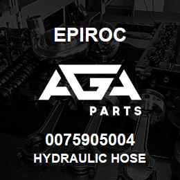 0075905004 Epiroc HYDRAULIC HOSE | AGA Parts