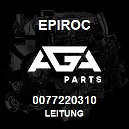 0077220310 Epiroc LEITUNG | AGA Parts