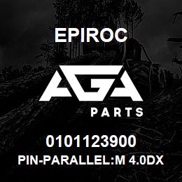 0101123900 Epiroc PIN-PARALLEL:M 4.0DX 12L, H6 TO | AGA Parts