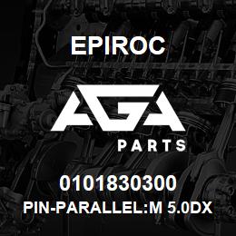 0101830300 Epiroc PIN-PARALLEL:M 5.0DX 70L, H11 T | AGA Parts