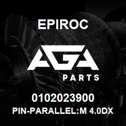 0102023900 Epiroc PIN-PARALLEL:M 4.0DX 12L, M6 TO | AGA Parts