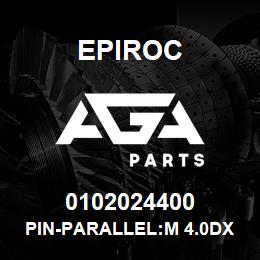 0102024400 Epiroc PIN-PARALLEL:M 4.0DX 20L, M6 TO | AGA Parts