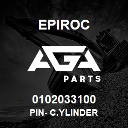 0102033100 Epiroc PIN- C.YLINDER | AGA Parts