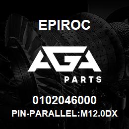 0102046000 Epiroc PIN-PARALLEL:M12.0DX 30L | AGA Parts