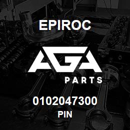 0102047300 Epiroc PIN | AGA Parts