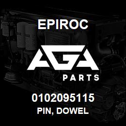 0102095115 Epiroc PIN, DOWEL | AGA Parts