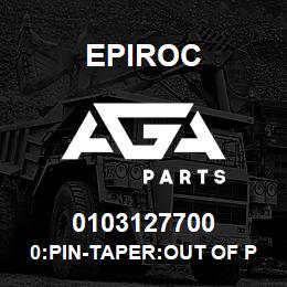 0103127700 Epiroc 0:PIN-TAPER:OUT OF PROD | AGA Parts