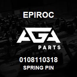 0108110318 Epiroc SPRING PIN | AGA Parts