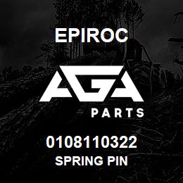 0108110322 Epiroc SPRING PIN | AGA Parts