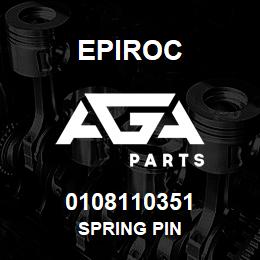 0108110351 Epiroc SPRING PIN | AGA Parts