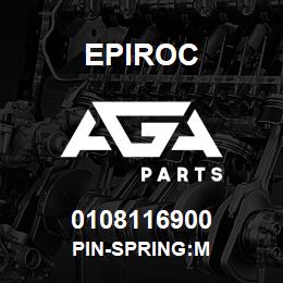 0108116900 Epiroc PIN-SPRING:M | AGA Parts