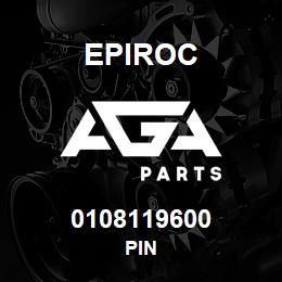 0108119600 Epiroc PIN | AGA Parts