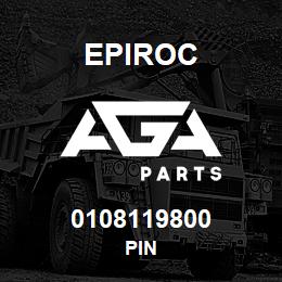 0108119800 Epiroc PIN | AGA Parts