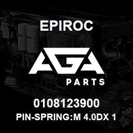 0108123900 Epiroc PIN-SPRING:M 4.0DX 18L, SLOTTED | AGA Parts