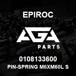 0108133600 Epiroc PIN-SPRING M6XM60L SLOTTED | AGA Parts