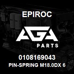 0108169043 Epiroc PIN-SPRING M18.0DX 65L | AGA Parts