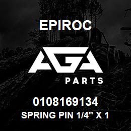 0108169134 Epiroc SPRING PIN 1/4" X 1 1/4" LG | AGA Parts