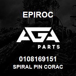 0108169151 Epiroc SPIRAL PIN CORAC | AGA Parts