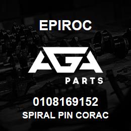 0108169152 Epiroc SPIRAL PIN CORAC | AGA Parts