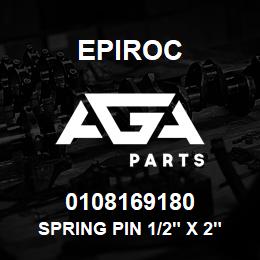 0108169180 Epiroc SPRING PIN 1/2" X 2" LG | AGA Parts