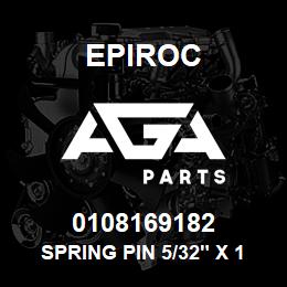 0108169182 Epiroc SPRING PIN 5/32" X 1 1/4" LG | AGA Parts