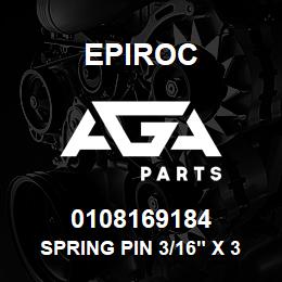 0108169184 Epiroc SPRING PIN 3/16" X 3/4" LG | AGA Parts