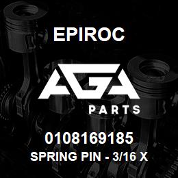 0108169185 Epiroc SPRING PIN - 3/16 X 1 3/8 | AGA Parts