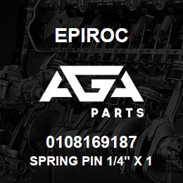 0108169187 Epiroc SPRING PIN 1/4" X 1 3/4" LG | AGA Parts