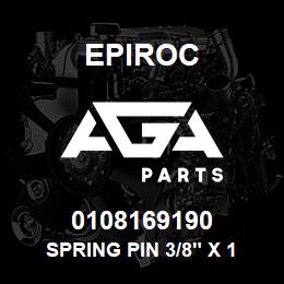 0108169190 Epiroc SPRING PIN 3/8" X 1 5/8" LG | AGA Parts