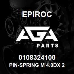 0108324100 Epiroc PIN-SPRING M 4.0DX 21L, TYPE B2 | AGA Parts