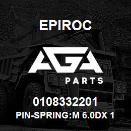 0108332201 Epiroc PIN-SPRING:M 6.0DX 16L, TYPE B1 | AGA Parts