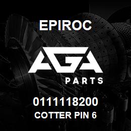 0111118200 Epiroc COTTER PIN 6 | AGA Parts