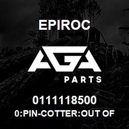 0111118500 Epiroc 0:PIN-COTTER:OUT OF PROD | AGA Parts