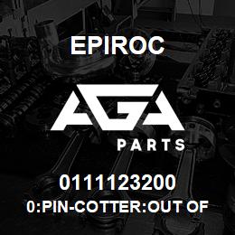 0111123200 Epiroc 0:PIN-COTTER:OUT OF PROD | AGA Parts