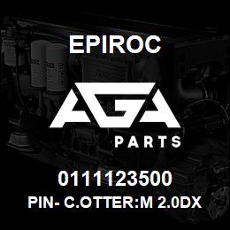 0111123500 Epiroc PIN- C.OTTER:M 2.0DX 32L, SPLIT | AGA Parts