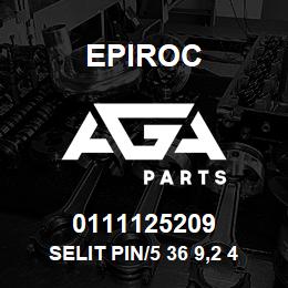 0111125209 Epiroc SELIT PIN/5 36 9,2 4,4 4,6 10 | AGA Parts