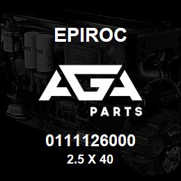 0111126000 Epiroc 2.5 X 40 | AGA Parts