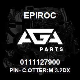 0111127900 Epiroc PIN- C.OTTER:M 3.2DX 20L, SPLIT | AGA Parts