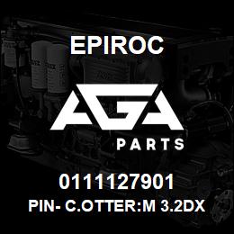 0111127901 Epiroc PIN- C.OTTER:M 3.2DX 20L, SPLIT | AGA Parts