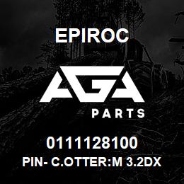 0111128100 Epiroc PIN- C.OTTER:M 3.2DX 25L, SPLIT | AGA Parts