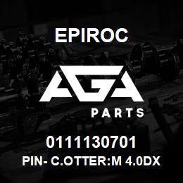 0111130701 Epiroc PIN- C.OTTER:M 4.0DX 25L, SPLIT, 1 | AGA Parts