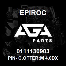 0111130903 Epiroc PIN- C.OTTER:M 4.0DX 32L, SPLIT | AGA Parts