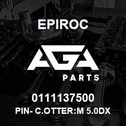 0111137500 Epiroc PIN- C.OTTER:M 5.0DX 32L, SPLIT | AGA Parts