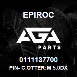 0111137700 Epiroc PIN- C.OTTER:M 5.0DX 40L, SPLIT | AGA Parts