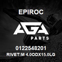 0122548201 Epiroc RIVET:M 4.0ODX15.0LG | AGA Parts